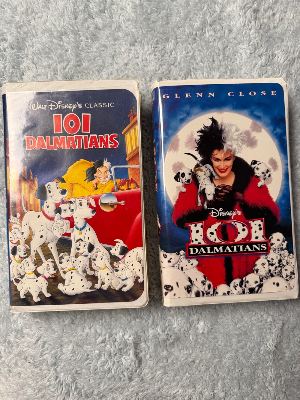 Disney 101 Dalmatians VHS Tape Pair - Black Diamond Edition